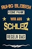 schleizer dreieck wetter  Ruhig bleiben keine Panik wir aus SCHLEIZ regeln das: Notizbuch  Journal  Tagebuch  Linierte Seite