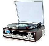 Ein unkompliziertes Gerät für alle, die noch ihre Platten wie Single und Langspielplatten abspielen wollen. Der Plattenspieler bietet 3 Wiedergabefunktionen 33 / 45 / 75