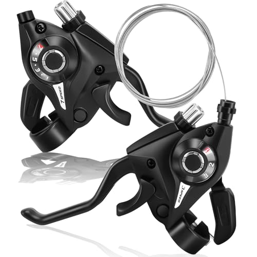 mycheng Bike Gear Shifter, 3x7 21 Speed Shifter Brake Lever