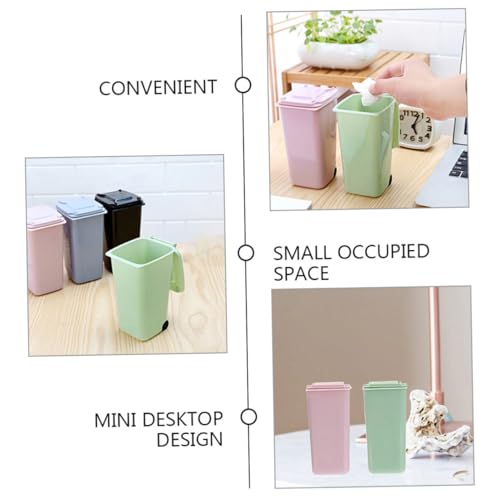 DOITOOL 3 piezas mini caneca de basura de mesa liviana miniatura 3