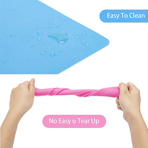 8 PCS Silicone Mats for Crafts, Gartful Epoxy Resin Tumbler Jewelry Casting Molds Sheets, Multiple Sizes(Blue and Pink, 15.7 x 11.8", 11.6 x 8.3", 8.3 x 5.8", 5.8 x 4.1") - Thumbnail 7