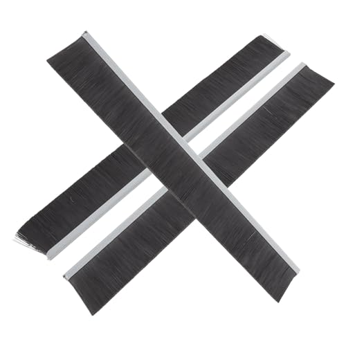 Ipetboom 3 Tiras de Cepillo de Nailon para Buzón 25 CM de Largo y 25 MM de Alto Cepillo Aislante para Evitar Corrientes de Aire y Proteger contra Polvo y Agua Accesorio para Limpieza y