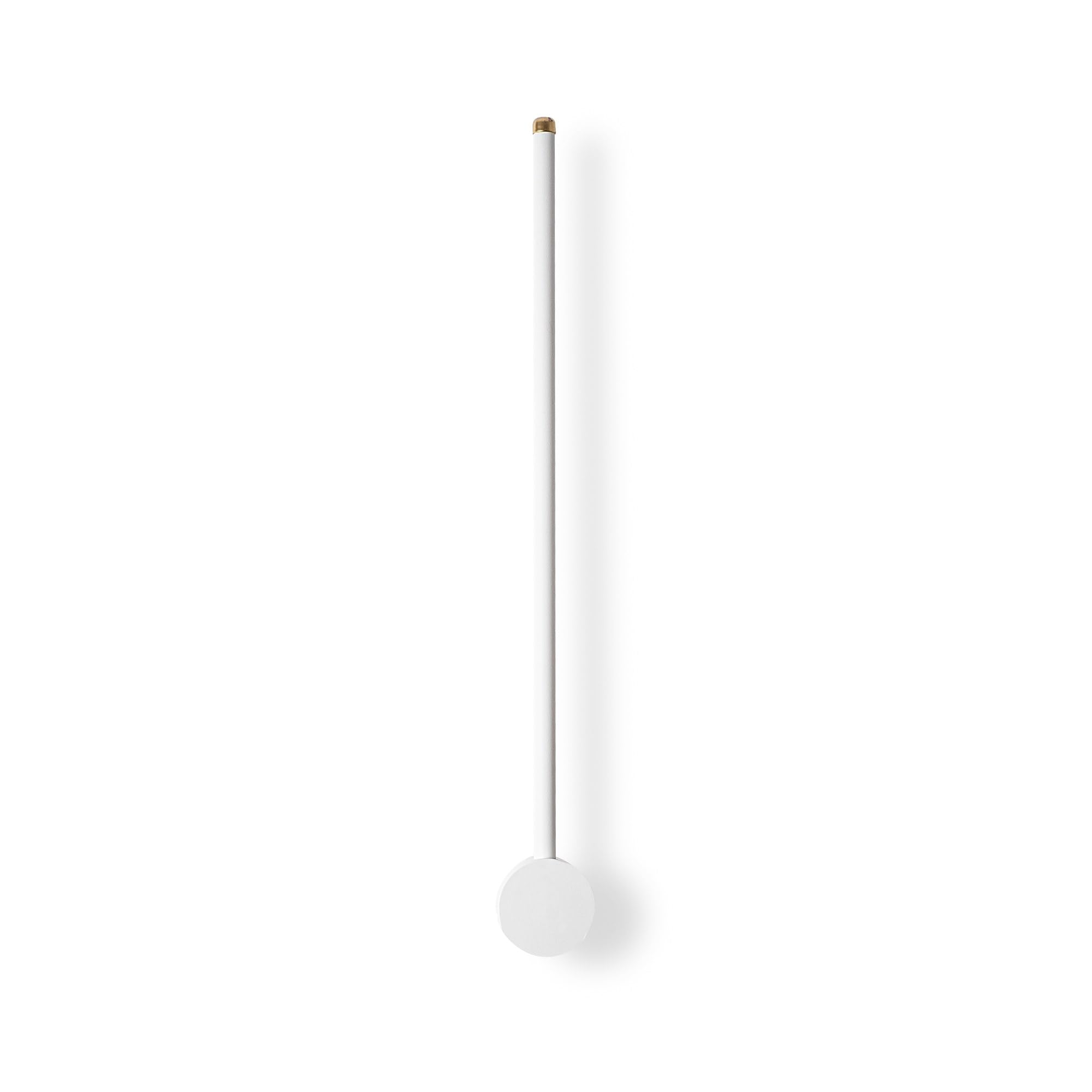 Elegante lámpara de pared blanca, cuerpo de metal, 62 cm de ancho, 10 cm de altura, 7 cm de profundidad, LED SMD de 8 W, 3000 K, diseño moderno para iluminación en casa y oficina