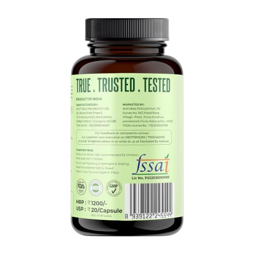 Image of NATURALTEIN Advanced Probiotics & Prebiotics 50 Billion CFU | 9-Strain Gut Health Formula for Digestion, Immunity & Nutrient Absorption | 60 Veg Capsules