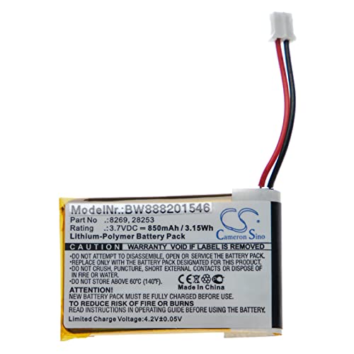 vhbw Batería reemplaza Marmitek 8269, 28253 para telefonillo, Video-telefonillo (850 mAh, 3,7 V, Li-Poli)