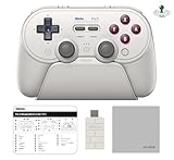 [正規品/日本語取扱説明書付属] 8BitDo Pro 3 Bluetooth コントローラー TMRジョイスティック、切替可能なホールエフェクトトリガー、レイアウト変更可能なABXYボタン、Switch1/2専用スリープ解除機能(※Switch2使用時アプデ必須)、6軸ジャイロセンサー、2.4Gレシーバーを搭載した充電ドック Switch/Switch 2/Android/Windows/SteamOS/Apple/ 対応【Windows版ファームウェアアップデート手順書/お手入れクロス付】 (G Classic)