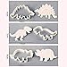 Dinosaur Cookie Cutters for Kids By Garloy,3 Sets Dino Cookie Cutters With T-Rex Stegosaurus Triceratops Skeleton Fossil