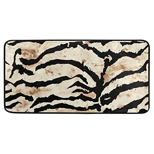 Susiyo G271757115P333C370S675 Kitchen Mat Tiger Zebra Skin Stripes Kitchen Rug Mat Anti-Fatigue Comfort Floor Mat Non Slip Oil Stain Resistant Easy To Clean Kitchen Rug Bath Rug Carpet cover