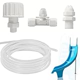 Calvana Pool Slide Water Sprayer Kit 2 Water Spray Nozzles and 1 Water Hose Connector - Elevate Your Splash Experience with Customizable Fun