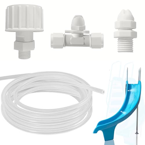 Calvana Pool Slide Water Sprayer Kit 2 Water Spray Nozzles and 1 Water Hose Connector - Elevate Your...