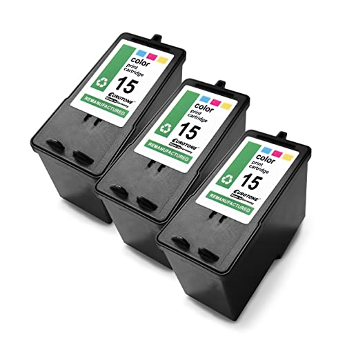 Cartouches d'encre Lexmark 15XL Eurotone pour imprimer facilement les dossiers scolaires à la maison