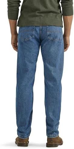 Wrangler Men's Authentics Classic Regular Fit Jean, Stonewash Mid, 40W x 29L - 1