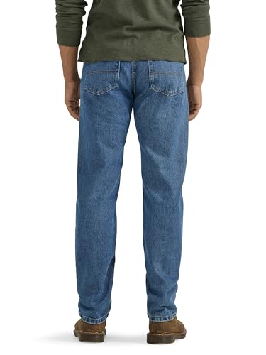 Image of Wrangler Men's Loose Fit Cotton Jeans (Grey, Vintage Stonewash)