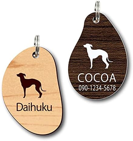 Pet Tep Ent オリジナルペットシルエット 迷子札 名入れ イタリアングレーハウンド M かたち1