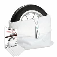 Pitlane Performance Reifentüten Reifentaschen Reifensäcke bis 22 Zoll, Tyre Bags Reifentasche Reifenabdeckung Reifensack Reifentüte Reifen Sack Reifenhülle (Weiß)