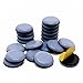 GINOYA Teflon Furniture Sliders, 20pcs 25mm Stick Furniture Glides for Easy Moving on Carpet Hardwood Tile (Grayish Blue)