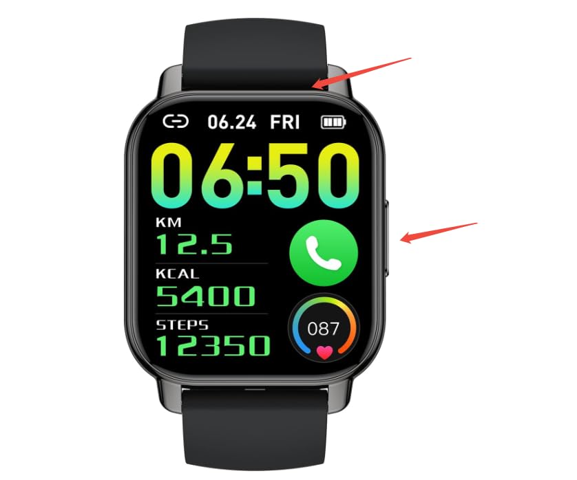 Smart Watch for Men Women(Answer/Make Call), 1.85" HD Touch Screen Fitness Watch with 24/7 Heart Rate Sleep SpO2 Monitor, 100+Sport Mode Activity Trackers for Android iOS, IP68 Waterproof, Black