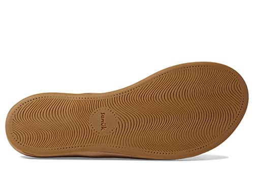 Sanuk Women's Cosmic Yoga Joy Braid Lx Flip Flop Sandal, Tan, Size 7 #TOP2