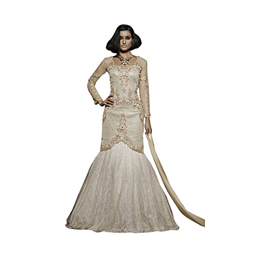 Kaftan anarkali pudique résolvant le choix de tenue pour mariage musulman