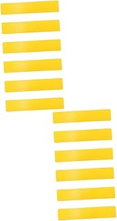 YARNOW Punto De Referencia para Marcadores Planos Equipo Deporte Marcadores De Entrenamiento De Tenis Bloc De Notas Marcadores De Piso Rectos De Polivinilo Yellow