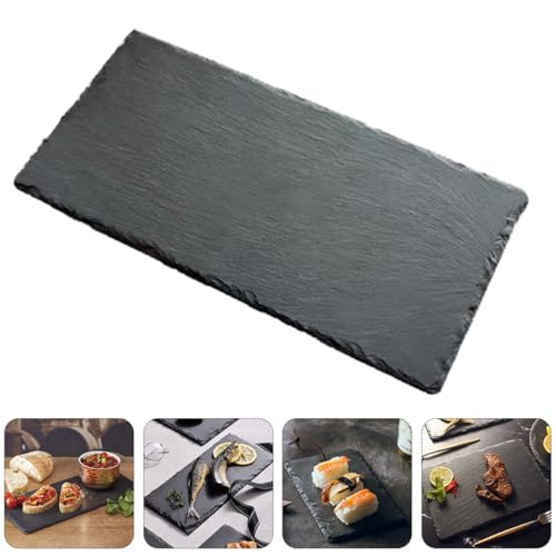 Set 2 platos para sushi CALLARON 25x12 cm pizarra miniatura 7