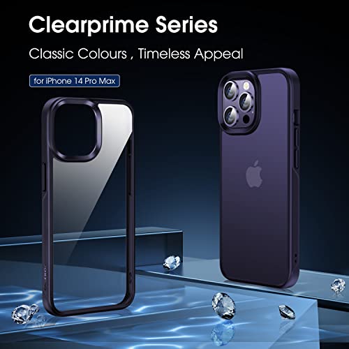 Casekoo Deep Purple For Iphone 14 Pro Max Case, [Match Iphone Color] [Reliable Drop Protection] Protective Shockproof Cover For Women Men Slim Transparent Iphone 14 Pro Max Phone Case, Purple #TOP7