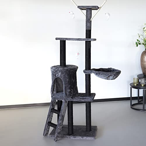 Arbre à Chat SAAR Noir/Gris griffoir Cover