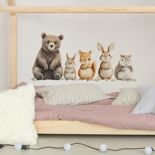 Vinilos decorativos bosques para pared de PVC infantil miniatura 4