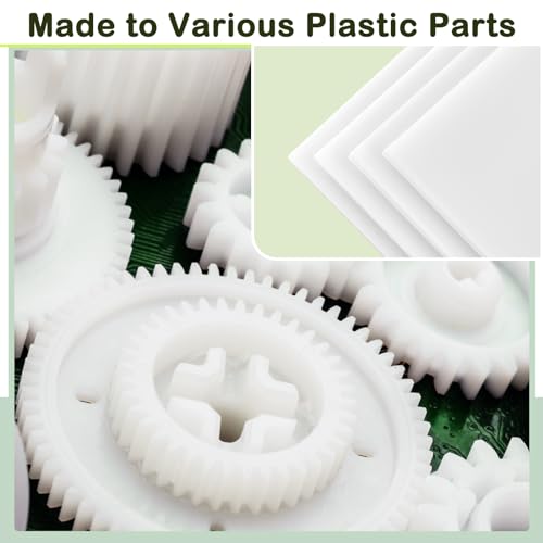 Image of Pangda 4 Pcs White Hdpe Plastic Sheet, 1 /4 inch Thick, Size 24 inch x 12 inch, Waterproof High Density Polyethylene Board Flexible Hdpe Sheet Polyethylene Sheet Hdpe Board for Displays Modeling DIY Projects