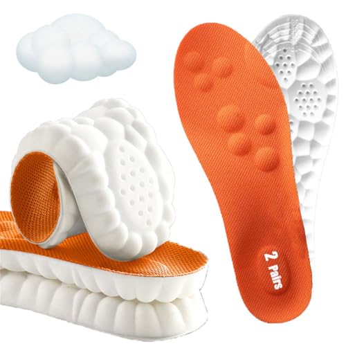 Image of Insoles for Men and Women Cloud Like Sole Inserts with Arch Support Memory Foam (2-Pack-Men-6.5-10)