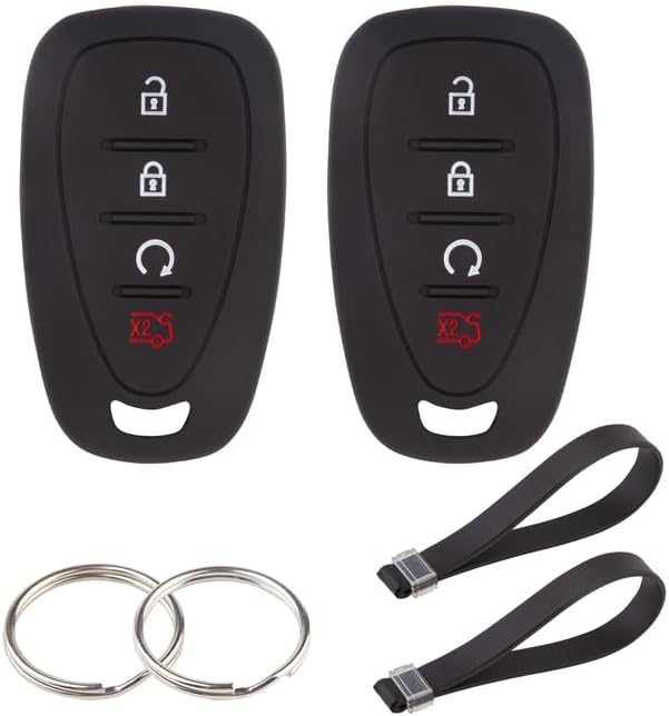 BE - Funda para llavero de Chevy, protector de silicona compatible con Chevrolet Volantor Malibu 2016-2021, Menlo, Trailblazer, Traverse, Chevy