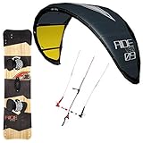 f2 kite  F2 Kite Set Ride V3.0 2020 Grey ~ 9 QM + Control BAR ~ Crossover Delta Kite