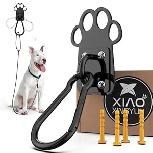 XIAOXINGYUN Heavy-Duty Indoor and Outdoor Dog Leash Holder for Wall – Automatic Closing Dog Leash Hook, Secure and Escape-Proof Hook for Lead Management, Easy to Install for Home & Business