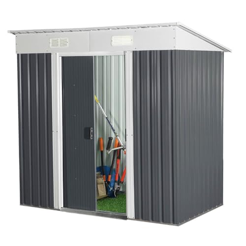 Home Deluxe - Geräteschuppen BOHIO - Größe: M - Maße 195 x 121 x 180 cm, Raumfläche 2,2 m², inkl. Fundament I Gerätehaus Gartenschuppen Gartenschrank