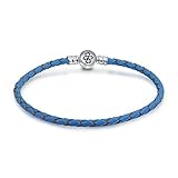Maße:7 in L x .39 in W Material: Leder, .925 Sterling Silber Gewicht: 4,72 g
