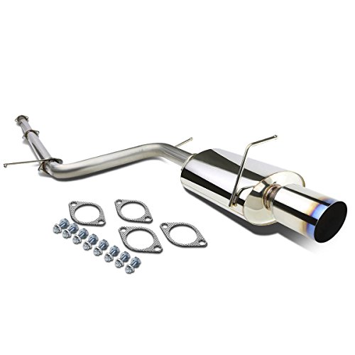 Auto Dynasty 4 Inches Burnt Muffler Tip Catback Exhaust