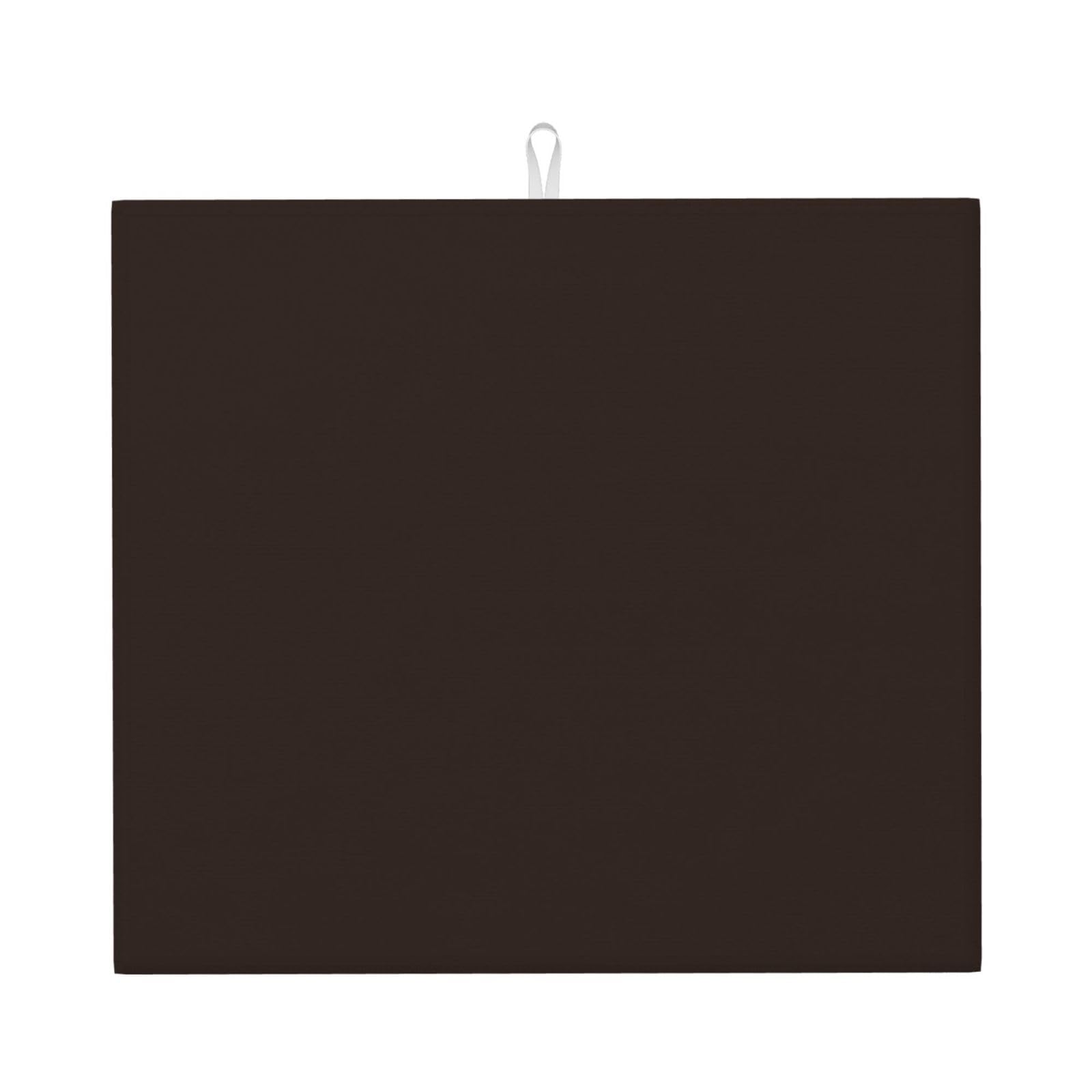 HJFCZH Chocolate Prints Kitchen Drying Mat - Absorbent Dish Drying Throw with Vibrant Prints, Quick-Dry Countertop Layer for Dishes & Appliances - Non-Slip & Foldable