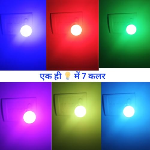 Image of 9 Watt Auto Colour Changing Bulb | Mood Light for Bedroom Living Room Party Events