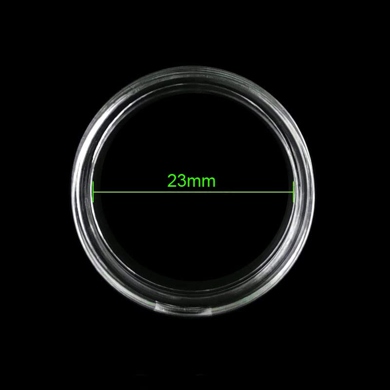 25 cápsulas transparentes para monedas 23mm 25 piezas miniatura 2