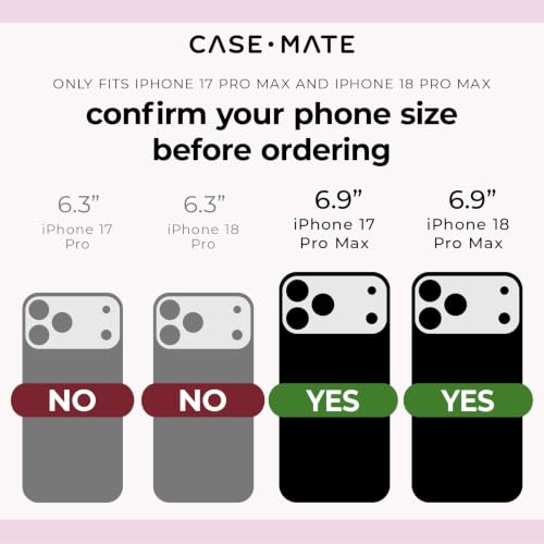 Case-Mate iPhone 18 Pro Max Case - MagSafe Phone Case - Ballet Pink Twinkle by Case-Mate - Used condition - Image 2