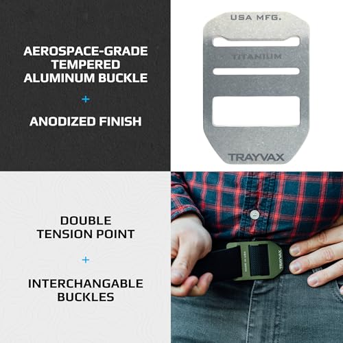 Trayvax Cinch Belt, Tactical Nylon Web Belt for Men and Women, Outdoor Hiking and Military Accessories4