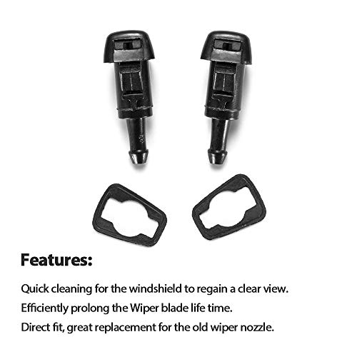 image for A ABIGAIL Front Windshield Washer Nozzles - for Dodge, Jeep, Ram - Rep