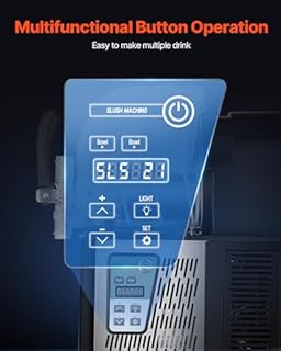 Uargd Commercial Slushy Machine, 4Lx2 Dual Tank Frozen Beverage Dispenser, 32 Cups Stainless Steel Smoothie and Frozen Drink Maker, Slushie Machine for Home Gatherings, Restaurants, Cafes, and Bars