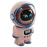 Faeymth Astronaut Smart-Bluetooth-Lautsprecher, AI-Voice, HiFi-Audio, Schreibtisch, multifunktional, Digitaler Wecker, FM-Radio, B