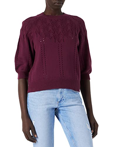 Preisvergleich Produktbild edc by ESPRIT Damen 032CC1I306 Pullover, 600 / BORDEAUX RED, XXL