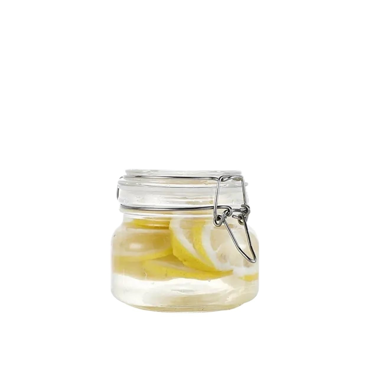 ZNJAMN 1pcs Transparent Glass Jar With Vacuum Seal Lid For Lemon/Pineapple/Honey Storage for Pickling(500ML)