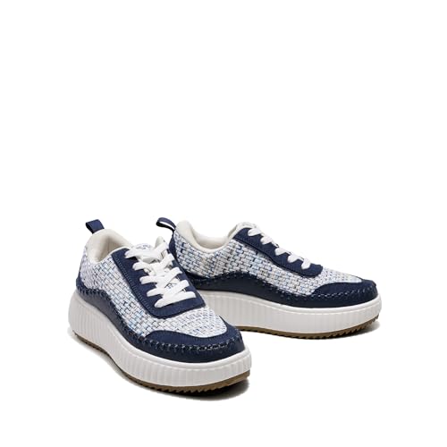 Image of DREAM PAIRS Women Chunky City Tweed Comfortable Casual Platform Fashion Sneaker