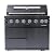 43-Inch Outdoor Gas Grill Island with 6 Stainless Steel Burners and Rotisserie Kit,85000 BTU Heat Output,LED Control Knobs,Double Grill Racks,Thermometer Gauge,Bottle Opener,Storage Drawers (Black)