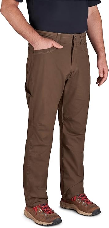 TK Flex Reach Pants for Men, Jeans Style, Quick Dry, Breathable, Multifunctional Pockets, Coyote Brown