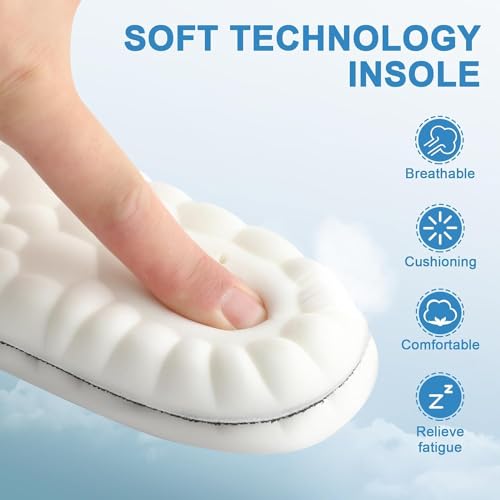 Image of Purastep Memory Foam Shoe Insole, Shock Absorption Sports Inserts Anti-Slip Cropable Insoles Arch Support Orthotic Insoles Soft Elastic Insoles for Men Women | EU 39-40 | 1 Pair